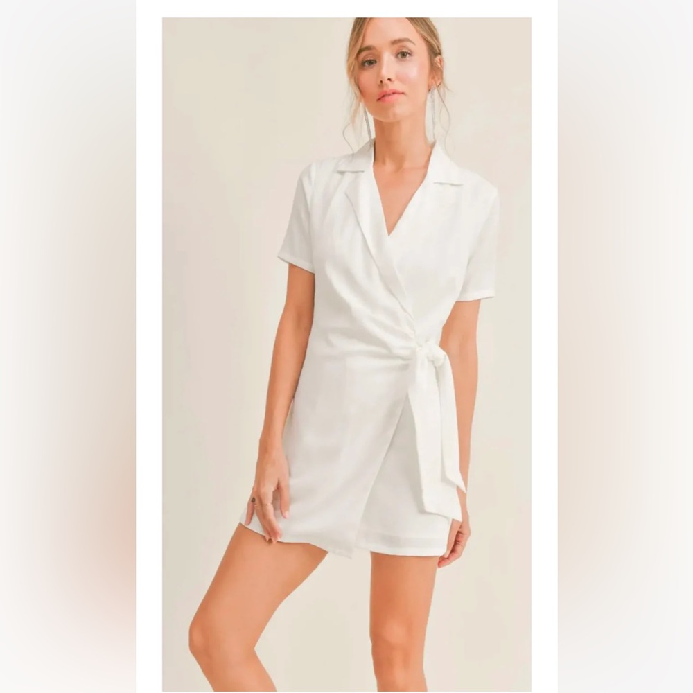 White Romper - Sadie and Sage. Size Medium